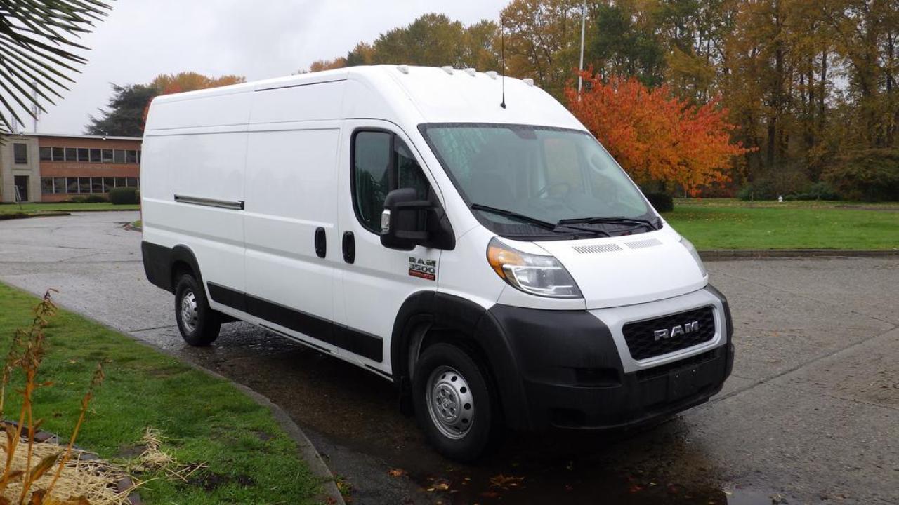 2021 RAM Promaster 3500 High Roof Extended 159-inch Wheel Base Cargo Van,3.6L V6 engine 6 cylinder, 2 door, automatic, FWD, 4-Wheel ABS, cruise control, air conditioning, AM/FM radio, navigation aid, power door locks, power windows, power mirrors, white exterior, grey interior, cloth. $59,810.00 plus $375 processing fee, $60,185.00 total payment obligation before taxes.  Listing report, warranty, contract commitment cancellation fee, financing available on approved credit (some limitations and exceptions may apply). All above specifications and information is considered to be accurate but is not guaranteed and no opinion or advice is given as to whether this item should be purchased. We do not allow test drives due to theft, fraud and acts of vandalism. Instead we provide the following benefits: Complimentary Warranty (with options to extend), Limited Money Back Satisfaction Guarantee on Fully Completed Contracts, Contract Commitment Cancellation, and an Open-Ended Sell-Back Option. Ask seller for details or call 604-522-REPO(7376) to confirm listing availability.