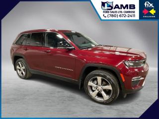 THE PRICE YOU SEE, PLUS GST. GUARANTEED!3.6 PENTASTAR V6, 8 SPEED AUTOMATIC, HEATED SEATS, HEATED STEERING WHEEL, TRAILER TOW PREP, ADAPTIVE CRUISE, BLIS.This 2022 Jeep Grand Cherokee Limited comes with two sets of tires (WINTER TIRES) a 3.6 liter Pentastar V6 engine, mated up to the 8 speed automatic, paired with Jeeps Quadra-Trac II 4WD system, which provides enhanced handling and control in various terrains. The Grand Cherokee Limited is known for its comfortable and well-appointed interior, which includes features such as leather upholstery, power-adjustable seats, a touchscreen infotainment system, and a premium audio system(Alpine).Do you want to know more about this vehicle, CALL, CLICK OR COME ON IN!*AMVIC Licensed Dealer; CarProof and Full Mechanical Inspection Included.