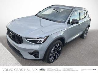 Scores 30 Highway MPG and 23 City MPG! This Volvo XC40 boasts a Intercooled Turbo Gas/Electric I-4 2.0 L/120 engine powering this Automatic transmission. WHEELS: 20 5-DOUBLE SPOKE BLACK DIAMOND-CUT ALLOY -inc: Tires: 245/45R20, VAPOUR GREY METALLIC, CLIMATE PACKAGE -inc: Heated Steering Wheel, Heated Rear Seat, Heated Windscreen Washers, Headlamp Cleaners.* This Volvo XC40 Features the Following Options *Window Grid Diversity Antenna, Wheels: 19 5-Y Spoke Matte Graphite Alloy -inc: Diamond-cut, Volvo Cars App w/4 Year Subscription Emergency Sos, Voice Activated Dual Zone Front Automatic Air Conditioning, Valet Function, Trunk/Hatch Auto-Latch, Trip Computer, Transmission: 8-Speed Geartronic Automatic, Transmission w/Driver Selectable Mode and Geartronic Sequential Shift Control, Tracker System.* Stop By Today *For a must-own Volvo XC40 come see us at Volvo of Halifax, 3377 Kempt Road, Halifax, NS B3K-4X5. Just minutes away!