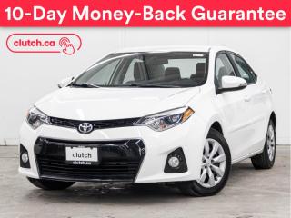 Used 2015 Toyota Corolla S w/ Rearview Cam, Bluetooth, A/C for sale in Toronto, ON