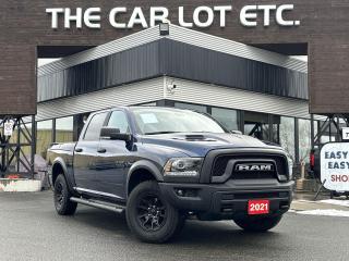 Used 2021 RAM 1500 Classic SLT WARLOCK WITH RAMBOX!! APPLE CARPLAY/ANDROID AUTO, BACK UP CAM, NAV, HEATED SEATS/STEERING WHEEL, CRU for sale in Sudbury, ON