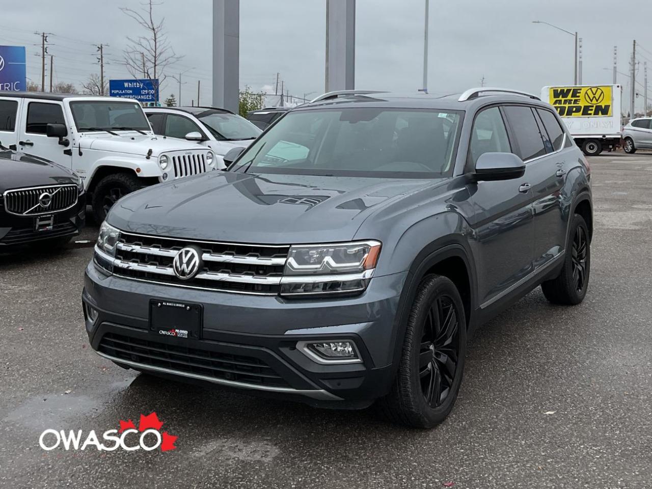 Used 2019 Volkswagen Atlas 3.6L Highline! Black Alloy Package! Clean CarFax! for sale in Whitby, ON