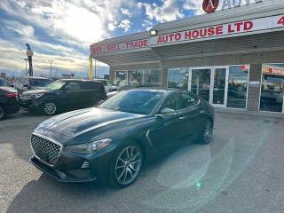 <div>2021 GENESIS G70 3.3T PRESTIGE AWD WITH 69036 KMS, NAVIGATION, BACKUP CAMERA, SUNROOF, HEATED STEERING WHEEL, PUSH BUTTON START, BLUETOOTH, USB/AUX, LANE ASSIST, BLIND SPOT DETECTION, HEATED SEATS, VENTED SEATS, LEATHER SEATS, CD/RADIO, AC, POWER WINDOWS LOCKS SEATS AND MORE! </div>