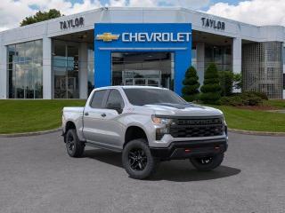<b>Chevytec Spray-On Bedliner, 18 inch Aluminum Wheels!</b><br> <br>   Astoundingly advanced and exceedingly premium, this 2024 Chevrolet Silverado 1500 is designed for pickup excellence. <br> <br>This 2024 Chevrolet Silverado 1500 stands out in the midsize pickup truck segment, with bold proportions that create a commanding stance on and off road. Next level comfort and technology is paired with its outstanding performance and capability. Inside, the Silverado 1500 supports you through rough terrain with expertly designed seats and robust suspension. This amazing 2024 Silverado 1500 is ready for whatever.<br> <br> This meteorite metallic Crew Cab 4X4 pickup   has an automatic transmission and is powered by a  355HP 5.3L 8 Cylinder Engine.<br> <br> Our Silverado 1500s trim level is Custom Trail Boss. This adventure-ready Silverado 1500 Custom Trail Boss has it all with an amazing balance of value and style. This rugged pickup comes loaded with Chevrolets legendary Z71 off road suspension and a 2 inch lift, an exclusive raised hood with black inserts, stylish aluminum wheels, underbody skid plates, a useful trailer hitch, remote engine start, an EZ Lift tailgate and a 10 way power driver seat. It also includes Chevrolets Infotainment 3 System that features Apple CarPlay, Android Auto, and USB charging ports so your crews equipment is always ready to go. Additional features include forward collision warning with automatic braking, lane keep assist, intellibeam automatic headlights, and an HD rear view camera. This vehicle has been upgraded with the following features: Chevytec Spray-on Bedliner, 18 Inch Aluminum Wheels. <br><br> <br>To apply right now for financing use this link : <a href=https://www.taylorautomall.com/finance/apply-for-financing/ target=_blank>https://www.taylorautomall.com/finance/apply-for-financing/</a><br><br> <br/>    0% financing for 60 months. 2.49% financing for 84 months. <br> Buy this vehicle now for the lowest bi-weekly payment of <b>$436.13</b> with $0 down for 84 months @ 2.49% APR O.A.C. ( Plus applicable taxes -  Plus applicable fees   / Total Obligation of $79375  ).  Incentives expire 2024-05-31.  See dealer for details. <br> <br> <br>LEASING:<br><br>Estimated Lease Payment: $410 bi-weekly <br>Payment based on 6.5% lease financing for 48 months with $0 down payment on approved credit. Total obligation $42,704. Mileage allowance of 16,000 KM/year. Offer expires 2024-05-31.<br><br><br><br> Come by and check out our fleet of 80+ used cars and trucks and 150+ new cars and trucks for sale in Kingston.  o~o