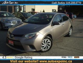 Used 2015 Toyota Corolla LE,Backup Camera,Heated Seats,Bluetooth,Certified, for sale in Kitchener, ON