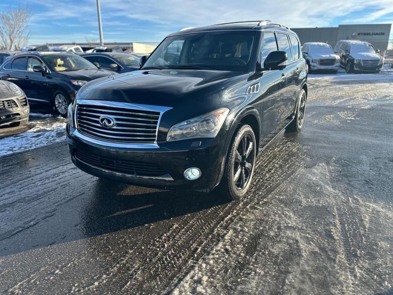 Used 2013 Infiniti QX56 7-PASSENGER 4WD | LEATHER | SUNROOF | $0 DOWN for sale in Calgary, AB