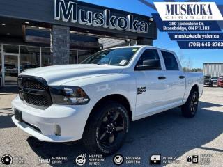 This RAM 1500 EXPRESS, with a 3.6L Pentastar V-6 engine engine, features a 8-speed automatic transmission, and generates 23 highway/16 city L/100km. Find this vehicle with only 17 kilometers!  RAM 1500 EXPRESS Options: This RAM 1500 EXPRESS offers a multitude of options. Technology options include: 1 LCD Monitor In The Front, AM/FM/Satellite-Prep w/Seek-Scan, Clock, Voice Activation, Radio Data System and External Memory Control, GPS Antenna Input, Radio: Uconnect 3 w/5 Display, grated Voice Command w/Bluetooth.  Safety options include Variable Intermittent Wipers, 1 LCD Monitor In The Front, Power Door Locks, Airbag Occupancy Sensor, Curtain 1st And 2nd Row Airbags.  Visit Us: Find this RAM 1500 EXPRESS at Muskoka Chrysler today. We are conveniently located at 380 Ecclestone Dr Bracebridge ON P1L1R1. Muskoka Chrysler has been serving our local community for over 40 years. We take pride in giving back to the community while providing the best customer service. We appreciate each and opportunity we have to serve you, not as a customer but as a friend