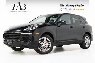 This beautiful 2017 Porsche Cayenne is a Canadian vehicle with a clean Carfax report. The 19-inch wheels not only command attention but also deliver a smooth and exhilarating ride, making each journey a blend of style and precision.

Key features Include:

- Panoramic Sunroof
- Navigation System
- 19-Inch Wheels
- All-Wheel Drive
- Leather Upholstery
- Cruise control
- Porsche Communication Management
- Touchscreen Display
- Premium Sound System
- Bluetooth Connectivity
- Keyless Entry and Ignition
- Rearview Camera
- Power Liftgate
- Dual-Zone Climate Control
- Surround Sound System
- Parking Sensors
- Memory Seats

NOW OFFERING 3 MONTH DEFERRED FINANCING PAYMENTS ON APPROVED CREDIT.

 Looking for a top-rated pre-owned luxury car dealership in the GTA? Look no further than Toronto Auto Brokers (TAB)! Were proud to have won multiple awards, including the 2023 GTA Top Choice Luxury Pre Owned Dealership Award, 2023 CarGurus Top Rated Dealer, 2024 CBRB Dealer Award, the Canadian Choice Award 2024, the 2023 Three Best Rated Dealer Award, and many more!

With 30 years of experience serving the Greater Toronto Area, TAB is a respected and trusted name in the pre-owned luxury car industry. Our 30,000 sq.Ft indoor showroom is home to a wide range of luxury vehicles from top brands like BMW, Mercedes-Benz, Audi, Porsche, Land Rover, Jaguar, Aston Martin, Bentley, Maserati, and more. And we dont just serve the GTA, were proud to offer our services to all cities in Canada, including Vancouver, Montreal, Calgary, Edmonton, Winnipeg, Saskatchewan, Halifax, and more.

At TAB, were committed to providing a no-pressure environment and honest work ethics. As a family-owned and operated business, we treat every customer like family and ensure that every interaction is a positive one. Come experience the TAB Lifestyle at its truest form, luxury car buying has never been more enjoyable and exciting!

We offer a variety of services to make your purchase experience as easy and stress-free as possible. From competitive and simple financing and leasing options to extended warranties, aftermarket services, and full history reports on every vehicle, we have everything you need to make an informed decision. We welcome every trade, even if youre just looking to sell your car without buying, and when it comes to financing or leasing, we offer same day approvals, with access to over 50 lenders, including all of the banks in Canada. Feel free to check out your own Equifax credit score without affecting your credit score, simply click on the Equifax tab above and see if you qualify.

So if youre looking for a luxury pre-owned car dealership in Toronto, look no further than TAB! We proudly serve the GTA, including Toronto, Etobicoke, Woodbridge, North York, York Region, Vaughan, Thornhill, Richmond Hill, Mississauga, Scarborough, Markham, Oshawa, Peteborough, Hamilton, Newmarket, Orangeville, Aurora, Brantford, Barrie, Kitchener, Niagara Falls, Oakville, Cambridge, Kitchener, Waterloo, Guelph, London, Windsor, Orillia, Pickering, Ajax, Whitby, Durham, Cobourg, Belleville, Kingston, Ottawa, Montreal, Vancouver, Winnipeg, Calgary, Edmonton, Regina, Halifax, and more.

Call us today or visit our website to learn more about our inventory and services. And remember, all prices exclude applicable taxes and licensing, and vehicles can be certified at an additional cost of $699.