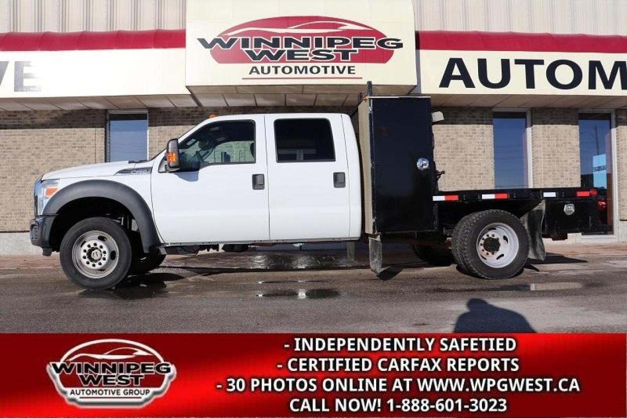 Used 2011 Ford F-550 CREW DUALLY 4X4, SERVICE DECK, 19,500LBS GVW CLEAN for sale in Headingley, MB