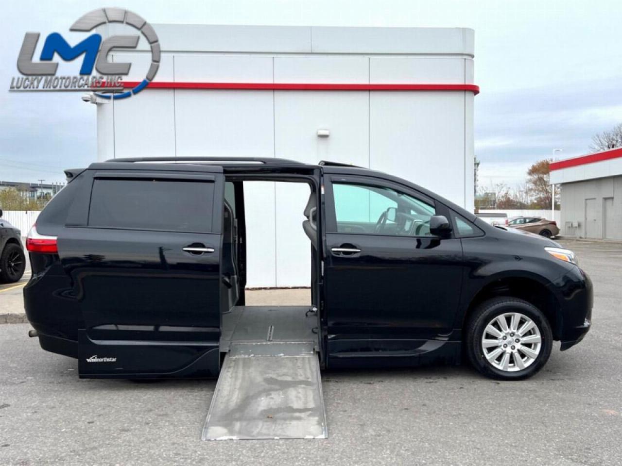 Used 2017 Toyota Sienna XLE-MOBILITY WHEELCHAIR VAN-POWER RAMP-ONLY 57KMS-CERTIFIED for sale in Toronto, ON