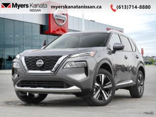 <b>Pearl Metallic Premium Paint!</b><br> <br> <br> <br>  The Rogue is built to serve as a well-rounded crossover, with rugged design, a comfortable ride and modern interior tech. <br> <br>Nissan was out for more than designing a good crossover in this 2023 Rogue. They were designing an experience. Whether your adventure takes you on a winding mountain path or finding the secrets within the city limits, this Rogue is up for it all. Spirited and refined with space for all your cargo and the biggest personalities, this Rogue is an easy choice for your next family vehicle.<br> <br> This gun metal SUV  has an automatic transmission and is powered by a  201HP 1.5L 3 Cylinder Engine.<br> <br> Our Rogues trim level is Platinum. This Platinum Rogue has it all with heated quilted leather seats with memory settings, a heads up display, interior accent lighting, Bose premium audio, and a wireless charger. Additional features include a dual panel panoramic moonroof, navigation, wi-fi, remote start, motion activated power liftgate, the Divide-N-hide cargo system, and Nissan Intelligent Key. Dial in adventure with the AWD terrain selector that keeps you rolling no matter the conditions. Go Rogue with ProPILOT Assist suite of active safety features like lane keep assist, blind spot intervention, 360 degree around view monitor, forward collision warning, traffic sign recognition, front and side sonar, and emergency braking with pedestrian detection. NissanConnect touchscreen infotainment with Apple CarPlay and Android Auto makes for an engaging experience. This vehicle has been upgraded with the following features: Pearl Metallic Premium Paint. <br><br> <br/><br> Payments from <b>$701.52</b> monthly with $0 down for 84 months @ 8.99% APR O.A.C. ( Plus applicable taxes -  $621 Administration fee included. Licensing not included.    ).  See dealer for details. <br> <br><br> Come by and check out our fleet of 50+ used cars and trucks and 90+ new cars and trucks for sale in Kanata.  o~o