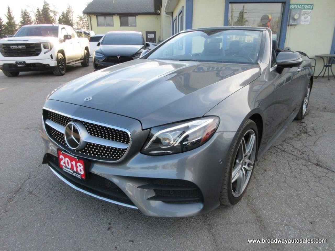 2018 Mercedes-Benz E-Class E400 ALL-WHEEL DRIVE CABRIOLET-COUPE-EDITION 4 PASSENGER 3.0L - V6.. CONVERTIBLE-TOP.. NAVIGATION.. LEATHER.. HEATED SEATS & WHEEL.. BACK-UP CAMERA..