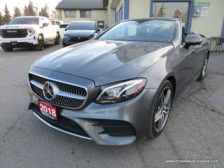 Used 2018 Mercedes-Benz E-Class E400 ALL-WHEEL DRIVE CABRIOLET-COUPE-EDITION 4 PASSENGER 3.0L - V6.. CONVERTIBLE-TOP.. NAVIGATION.. LEATHER.. HEATED SEATS & WHEEL.. BACK-UP CAMERA.. for sale in Bradford, ON