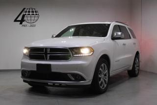 <p>A one-owner 3-row SUV with a 360 horsepower HEMI V8 and luxury features! Optioned with Anodized Platinum appearance package trim in Vice White over a two-tone Sepia/black leather interior on 20 Satin Carbon alloy wheels.</p>

<p>The Durango Citadel is highly equipped with luxury and tech, with features including keyless entry/push-button start, heated second-row captains chairs, Android Auto/Apple CarPlay connectivity, heated/cooled front seats, heated steering, adaptive cruise control with lane-keep assist, adjustable drive modes, a backup camera with front/rear parking sensors, and much more.</p>

<p>World Fine Cars Ltd. has been in business for over 40 years and maintains over 90 pre-owned vehicles in inventory at all times. Every certified retailed vehicle will have a 3 Month 3000 KM POWERTRAIN WARRANTY WITH SEALS AND GASKETS COVERAGE, with our compliments (conditions apply please contact for details). CarFax Reports are always available at no charge. We offer a full service center and we are able to service everything we sell. With a state of the art showroom including a comfortable customer lounge with WiFi access. We invite you to contact us today 1-888-334-2707 www.worldfinecars.com</p>