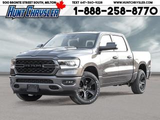 OH WOWOWOWOWOWO!!! LOOK AT THIS ONE!!!! 2024 RAM 1500 SPORT NIGHT CREW CAB 4X4!!! Equipped with a 5.7L HEMI Engine, Automatic Transmission, Premium Leather Seating for Five, 22in Blackout Alloys, Front Vented and Heated Seating, Heated Steering Wheel, Power Driver Seat, Bed Utility Group, Bed Step, Night Edition, Pick Up Box Lighting, Rebel Level 2 Equipment Group, Remote Start, Park Sense Front and Rear Park Assist, Dual Panoramic Sunroof, Sport Performance Hood, Power Running Boards, Blind Spot Detection, Class IV Hitch, Power Pedals, Rear Camera, 12in Touchscreen with Navigation & Rear Camera and so much more!! Are you on the Hunt for the perfect car in Ontario? Look no further than our car dealership! Our NON-COMMISSION sales team members are dedicated to providing you with the best service in town. Whether youre looking for a sleek pickup truck or a spacious family vehicle, our team has got you covered. Visit us today and take a test drive - we promise you wont be disappointed! Call 905-876-2580 or Email us at sales@huntchrysler.com