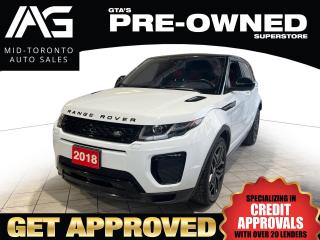 Used 2018 Land Rover Evoque DYNAMIC HSE - Panoramic Sun Roof - Certified - Top Model with all the options for sale in North York, ON