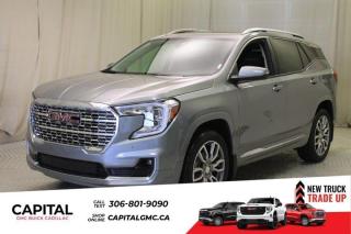 This 2024 GMC Terrain in Sterling Metallic is equipped with AWD and Turbocharged Gas I4 1.5L/-TBD- engine.From its striking C-shaped LED signature lighting to its stunning floating roof, this GMC Terrain has been refined on every level. With three distinctive options, every trim boasts its own distinctive grille that makes a lasting first impression and sets a bold tone for the rest of the vehicles exterior. Striking LED signature lighting on the taillamps complete Terrains bold design from front to back. Terrains interior seamlessly incorporates exterior design cues to create a cohesive look. Youll find a combination of bold styling, first-class comfort and plenty of space proving its as much about refinement as it is utility. Terrains interior features a standard leather wrapped steering wheel, real aluminum trim and soft-touch materials to enhance your driving experience and maximize comfort for both you and your passengers. A front-to-back flat load floor includes new fold-flat front-passenger and second-row seats so you can quickly go from accommodating people to utilizing every inch of cargo space. The GMC Terrain small SUV is engineered to meet the challenges drivers face every day  from various road surfaces to unexpected conditions. Advanced technology such as the Traction Select system allows you to switch between drive modes to make real-time adjustments based on those ever-changing driving situations. Terrain offers an available suite of intuitive driver-assist and safety technologies  so you can move with confidence in any direction.Key features of the Terrain Denali include: 252 hp 2.0L Turbocharged gas engine, LED Headlamps, Hands-free power Programmable Liftgate, Lane Change Alert with Side Blind Zone Alert, Available HD Surround Vision, New available Adaptive Cruise Control - Camera, New Available Front Pedestrian Braking, and Heated/Ventilated front seats.Check out this vehicles pictures, features, options and specs, and let us know if you have any questions. Helping find the perfect vehicle FOR YOU is our only priority.P.S...Sometimes texting is easier. Text (or call) 306-988-7738 for fast answers at your fingertips!Dealer License #914248Disclaimer: All prices are plus taxes & include all cash credits & loyalties. See dealer for Details.