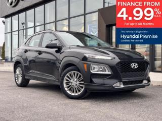 <b>Blind Spot Detection,  Heated Steering Wheel,  Heated Seats,  Aluminum Wheels,  Remote Keyless Entry!</b><br> <br>  Compare at $22135 - Our Price is just $21490! <br> <br> This vehicle was a previous daily rental.   The KONA is a recent addition to the SUV family made by Hyundai  a new breed of SUV has been born to take on your city street. This  2021 Hyundai Kona is for sale today in Midland. <br> <br>The KONA has been designed to turn heads - and to raise pulses. The dynamic design catches your eye with unique details that highlight the strong Hyundai SUV DNA at its core, starting with our signature cascading front grille design, muscular wheel arches and advanced lighting. Bold accent body panels run along the side and rear bumper for a sporty look. Step inside and instantly experience an exceptional level of comfort thanks to its wealth of features. This Kona is more than just its trendy appearance, its a real urban warrior.This  SUV has 83,460 kms. Its  ultra black pearl in colour  . It has a 6 speed automatic transmission and is powered by a  147HP 2.0L 4 Cylinder Engine.  This unit has some remaining factory warranty for added peace of mind. <br> <br> Our Konas trim level is 2.0L Preferred AWD. This all wheel drive Kona Preferred adds a leather heated steering wheel, blind spot detection with rear cross traffic collision warning, larger aluminum wheels and a proximity key for easy push button starts. You will also get heated front seats, Apple CarPlay, Android Auto, a rear view camera, bluetooth streaming audio, a 60/40 split rear seat, cruise control and much more. This vehicle has been upgraded with the following features: Blind Spot Detection,  Heated Steering Wheel,  Heated Seats,  Aluminum Wheels,  Remote Keyless Entry,  Apple Carplay,  Android Auto. <br> <br>Please Note: This vehicle is a former daily rental.<br> <br>To apply right now for financing use this link : <a href=https://www.bourgeoishyundai.com/finance/ target=_blank>https://www.bourgeoishyundai.com/finance/</a><br><br> <br/><br>BUY WITH CONFIDENCE. Bourgeois Auto Group, we dont just sell cars; for over 75 years, we have delivered extraordinary automotive experiences in every showroom, on the road, and at your home. Offering complimentary delivery in an enclosed trailer. <br><br>Why buy from the Bourgeois Auto Group? Whether you are looking for a great place to buy your next new or used vehicle find a qualified repair center or looking for parts for your vehicle the Bourgeois Auto Group has the answer. We offer both new vehicles and pre-owned vehicles with over 25 brand manufacturers and over 200 Pre-owned Vehicles to choose from. Were constantly changing to meet the needs of our customers and stay ahead of the competition, and we are committed to investing in modern technology to ensure that we are always on the cutting edge. We use very strategic programs and tools that give us current market data to price our vehicles to the market to make sure that our customers are getting the best deal not only on the new car but on your trade-in as well. Ask for your free Live Market analysis report and save time and money. <br><br>WE BUY CARS  Any make model or condition, No purchase necessary. We are OPEN 24 hours a Day/7 Days a week with our online showroom and chat service. Our market value pricing provides the most competitive prices on all our pre-owned vehicles all the time. Market Value Pricing is achieved by polling over 20000 pre-owned websites every day to ensure that every single customer receives real-time Market Value Pricing on every pre-owned vehicle we sell. Customer service is our top priority. No hidden costs or fees, and full disclosure on all services and Carfax®. <br><br>With over 23 brands and over 400 full- and part-time employees, we look forward to serving all your automotive needs! <br> Come by and check out our fleet of 20+ used cars and trucks and 50+ new cars and trucks for sale in Midland.  o~o