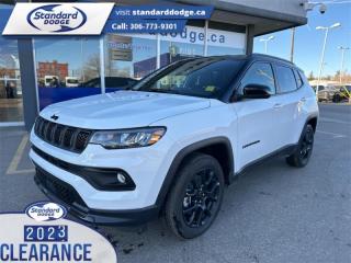 <b>2.0L I4 DOHC DI Turbo Engine w/ ESS!</b><br> <br> <br> <br>  This 2024 Jeep Compass features gorgeous styling and introduces new innovative ways to enhance your driving experience. <br> <br>Keeping with quintessential Jeep engineering, this 2024 Compass sports a striking exterior design, with an extremely refined interior, loaded with the latest and greatest safety, infotainment and convenience technology. This SUV also has the off-road prowess to booth, with rugged build quality and great reliability to ensure that you get to your destination and back, as many times as you want. <br> <br> This bright white SUV  has a 8 speed automatic transmission and is powered by a  200HP 2.0L 4 Cylinder Engine.<br> <br> Our Compasss trim level is Altitude. This Compass Altitude adds on leather seating upholstery and mobile hotspot internet access, and steps things up with a heated steering wheel, remote engine start, roof rack rails, front fog lamps and cornering headlamps, in addition to heated front seats, a 10.1-inch infotainment screen powered by Uconnect 5 with Apple CarPlay and Android Auto, towing equipment including trailer sway control, push button start, air conditioning, cruise control with steering wheel controls, and front and rear cupholders. Safety features also include lane keeping assist with lane departure warning, forward collision warning with active braking, driver monitoring alert, and a rearview camera. This vehicle has been upgraded with the following features: 2.0l I4 Dohc Di Turbo Engine W/ Ess. <br><br> View the original window sticker for this vehicle with this url <b><a href=http://www.chrysler.com/hostd/windowsticker/getWindowStickerPdf.do?vin=3C4NJDFN5RT576650 target=_blank>http://www.chrysler.com/hostd/windowsticker/getWindowStickerPdf.do?vin=3C4NJDFN5RT576650</a></b>.<br> <br>To apply right now for financing use this link : <a href=https://standarddodge.ca/financing target=_blank>https://standarddodge.ca/financing</a><br><br> <br/><br>* Visit Us Today *Youve earned this - stop by Standard Chrysler Dodge Jeep Ram located at 208 Cheadle St W., Swift Current, SK S9H0B5 to make this car yours today! <br> Pricing may not reflect additional accessories that have been added to the advertised vehicle<br><br> Come by and check out our fleet of 30+ used cars and trucks and 90+ new cars and trucks for sale in Swift Current.  o~o