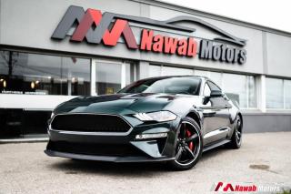 <p>After a 10 year hiatus the Bullitt Mustang returns to the Ford lineup of Performance vehicles. This time boasting a 5.0L Ti-VCT Coyote engine with ample amount of power to get airborne over the hills of San Francisco as seen in the original movie, Bullitt.</p>
<p>FEATURES - </p>
<p>- Limited edition Dark highland green metallic color</p>
<p>- Recaro bucket seats</p>
<p>- 6 speed Manual</p>
<p>- Brembo brakes</p>
<p>- Leather interior</p>
<p>- Digital cluster</p>
<p>- Alloys</p>
<p>- Quad exhaust</p>
<p>- Premium quality sound system</p>
<p>- Carplay</p>
<p>- Multifunctional steering wheel</p>
<p>Much more!!</p><br><p>OPEN 7 DAYS A WEEK. FOR MORE DETAILS PLEASE CONTACT OUR SALES DEPARTMENT</p>
<p>905-874-9494 / 1 833-503-0010 AND BOOK AN APPOINTMENT FOR VIEWING AND TEST DRIVE!!!</p>
<p>BUY WITH CONFIDENCE. ALL VEHICLES COME WITH HISTORY REPORTS. WARRANTIES AVAILABLE. TRADES WELCOME!!!</p>
