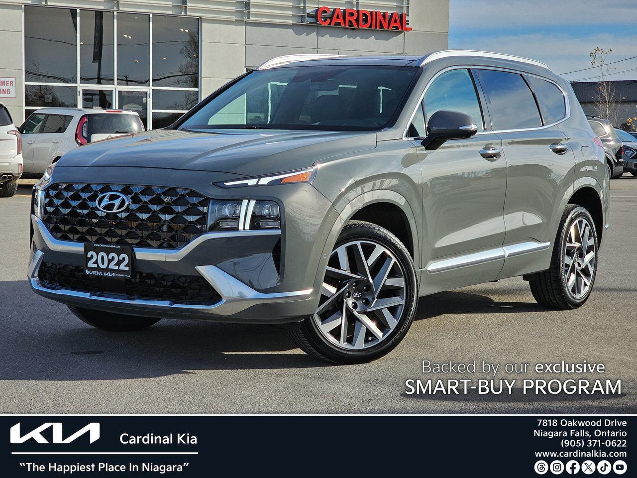 Used 2022 Hyundai Santa Fe Ultimate, AWD, Navi, Park Assist, Heated Cooled Se for sale in Niagara Falls, ON