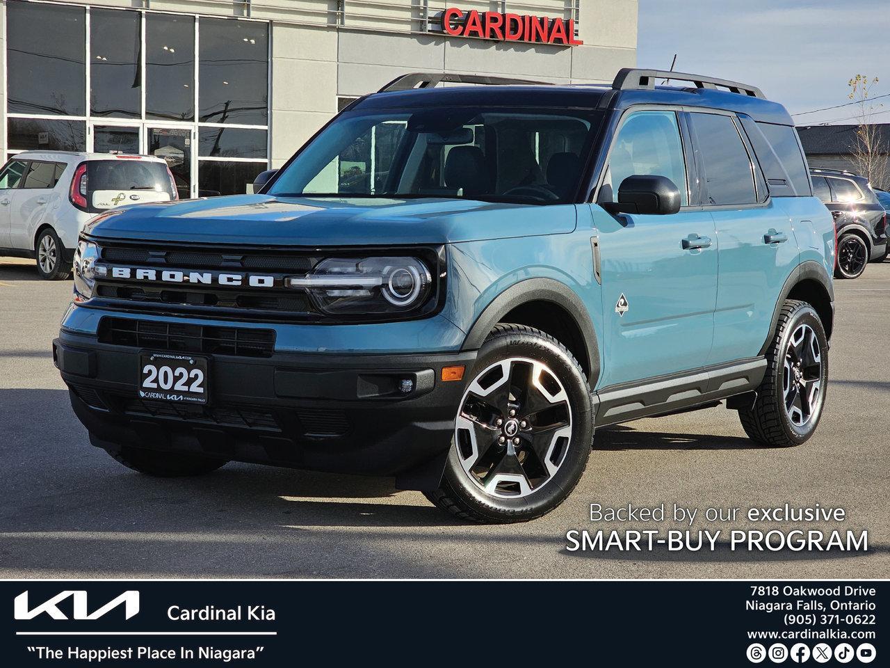 Used 2022 Ford Bronco Sport Outer Banks, 4WD, Heated Steering and Seats for sale in Niagara Falls, ON
