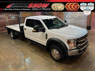 <strong>*** LOW MILEAGE F-550 4X4 FLAT DECK CREW!! *** DRW DUAL REAR WHEELS, FENDER FLARES, STEP BARS, BIG 8 IN SCREEN!!! *** 7.3L GODZILLA V8, 4WD, TRAILER BRAKE CONTROLLER, CHROME PACKAGE *** </strong>An absolute workhorse of a truck, fully kitted out and ready to make you money! Low mileage - <strong>ONLY 73,000</strong><strong>kms!! </strong>Regularly serviced at Ford, with maintenance records reported on Carfax. This Heavy-Duty Beast is equipped with loads of factory options like a Big <strong>8 INCH MULTIMEDIA TOUCHSCREEN</strong>......Bluetooth Connectivity......Power Convenience Package (Windows, Locks, Mirrors)......<b>STEEL SIDESTEP BARS</b>......Headache Rack......Privacy Tinted Windows......HD Mud Flaps......Chrome Appearance Package (Grille, Bumper, Trim, Wheels)......LED Mirror Mounted Turn Signals......Tow Mirrors......Bed Lighting......Cruise Control......Steering Wheel Mounted Multimedia Controls......6 Auxiliary Interior Switches......Wi-Fi Hotspot......<strong>FORD PASS CONNECT</strong>......Tow Package with 7 Pin Connector......Factory Integrated <strong>TRAILER BRAKE CONTROLLER</strong>......7.3L Godzilla V8......110V/400W <strong>ONBOARD POWER</strong>......Electronic Shift on the Fly Four Wheel Drive......6 Passenger Seating......Split Folding Rear Bench w/ Storage......<strong>19.5 INCH POLISHED ALUMINUM WHEELS!!</strong><br /><br />This Ford <strong>F-550 DRW 4WD </strong>flatbed comes with all original Books & Manuals, Two Sets of Keys & Fobs, Fitted All Weather mats and balance of Factory <strong>FORD WARRANTY</strong>.  Only 73,000 kilometers!  Now sale priced at just $69,800 with Financing and Extended Warranty available!!<br /><br /><br />Will accept trades. Please call (204)560-6287 or View at 3165 McGillivray Blvd. (Conveniently located two minutes West from Costco at corner of Kenaston and McGillivray Blvd.)<br /><br />In addition to this please view our complete inventory of used <a href=\https://www.autoshowwinnipeg.com/used-trucks-winnipeg/\>trucks</a>, used <a href=\https://www.autoshowwinnipeg.com/used-cars-winnipeg/\>SUVs</a>, used <a href=\https://www.autoshowwinnipeg.com/used-cars-winnipeg/\>Vans</a>, used <a href=\https://www.autoshowwinnipeg.com/new-used-rvs-winnipeg/\>RVs</a>, and used <a href=\https://www.autoshowwinnipeg.com/used-cars-winnipeg/\>Cars</a> in Winnipeg on our website: <a href=\https://www.autoshowwinnipeg.com/\>WWW.AUTOSHOWWINNIPEG.COM</a><br /><br />Complete comprehensive warranty is available for this vehicle. Please ask for warranty option details. All advertised prices and payments plus taxes (where applicable).<br /><br />Winnipeg, MB - Manitoba Dealer Permit # 4908