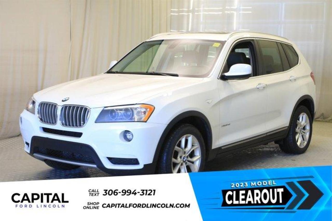 Used 2014 BMW X3 AWD **Local Trade, Leather, Sunroof, 2L, Heated Seats** for sale in Regina, SK