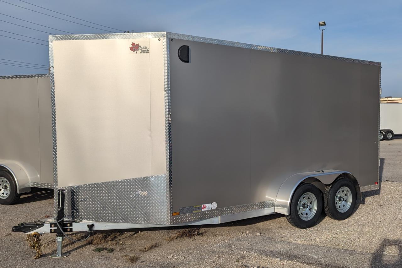 2024 Canadian Trailer Company 7x14 V Nose Cargo Trailer Aluminum Tandem Axle Photo1