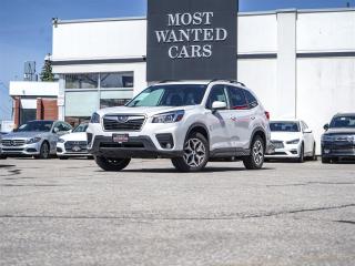 <span style=font-size:14px;><span style=font-family:times new roman,times,serif;>This 2019 Subaru Forester has a CLEAN CARFAX with no accidents and is also a one owner Canadian (Ontario) lease return vehicle with Service records. High-value options included with this vehicle are; paddle shifters, heated / power seats, app connect (apple car play / android auto), xenon headlights, backup camera, touchscreen, heated seats, multifunction steering wheel and fog lights, offering immense value.<br /> <br /><strong>A used set of tires is also available for purchase, please ask your sales representative for pricing.</strong><br /> <br />Why buy from us?<br /> <br />Most Wanted Cars is a place where customers send their family and friends. MWC offers the best financing options in Kitchener-Waterloo and the surrounding areas. Family-owned and operated, MWC has served customers since 1975 and is also DealerRater’s 2022 Provincial Winner for Used Car Dealers. MWC is also honoured to have an A+ standing on Better Business Bureau and a 4.8/5 customer satisfaction rating across all online platforms with over 1400 reviews. With two locations to serve you better, our inventory consists of over 150 used cars, trucks, vans, and SUVs.<br /> <br />Our main office is located at 1620 King Street East, Kitchener, Ontario. Please call us at 519-772-3040 or visit our website at www.mostwantedcars.ca to check out our full inventory list and complete an easy online finance application to get exclusive online preferred rates.<br /> <br />*Price listed is available to finance purchases only on approved credit. The price of the vehicle may differ from other forms of payment. Taxes and licensing are excluded from the price shown above*</span></span><br />