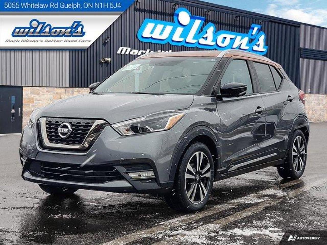 Used 2019 Nissan Kicks SR Premium - Leather, 360 Camera, CarPlay+Android, BOSE Stereo, Blindspot Monitor & Much More! for sale in Guelph, ON