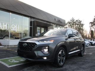 Check out this beautiful 2019 Hyundai Santa Fe Ultimate AWD has lots to offer in reliability and dependability. It comes equipped with lots of features such as Bluetooth, cruise control, front heated seats, and so much more!