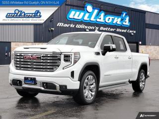 Used 2023 GMC Sierra 1500 Denali Crew 4WD, 22's, Denali Reserve Pkg, Heads Up Display, Leather, Sunroof, Navigation & More! for sale in Guelph, ON