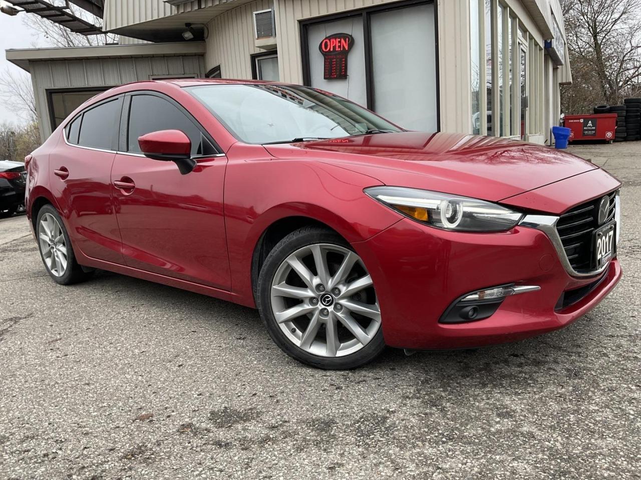 Used 2017 Mazda MAZDA3 GT -LEATHER! NAV! BACK-UP CAM! BSM! SUNROOF! for sale in Kitchener, ON