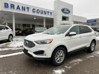 <p><br />KEY FEATURES: 2024 Ford Edge, SEL, AWD, 2.0L EcoBoost, White, 18 inch wheel,  Cold weather package, Sunroof, Lane keeping, leatherx, Power liftgate, BLIS, Rear parking sensors, Remote start, evasive steering, heated steering wheel, floor liners front and rear, heated front seats, rear backup camera, intelligent Access, Lane keeps system, fordpass, sync 4 connect and more.</p><p><br />Please Call 519-756-6191, Email sales@brantcountyford.ca for more information and availability on this vehicle.  Brant County Ford is a family owned dealership and has been a proud member of the Brantford community for over 40 years!</p><p> </p><p><br />** PURCHASE PRICE ONLY (Includes) Fords Delivery Allowance</p><p><br />** See dealer for details.</p><p>*Please note all prices are plus HST and Licencing. </p><p>* Prices in Ontario, Alberta and British Columbia include OMVIC/AMVIC fee (where applicable), accessories, other dealer installed options, administration and other retailer charges. </p><p>*The sale price assumes all applicable rebates and incentives (Delivery Allowance/Non-Stackable Cash/3-Payment rebate/SUV Bonus/Winter Bonus, Safety etc</p><p>All prices are in Canadian dollars (unless otherwise indicated). Retailers are free to set individual prices.</p><p> </p>