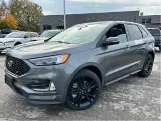 Sport Suspension, Tow Package, Leather Seats, Premium Audio, Heated Seats, Power Liftgate, Apple CarPlay, Android Auto, Ford Co-Pilot360, Lane Keep Assist, Forward Collision Alert, LED Lights, 4G WiFi, Proximity Key, Climate Control, SiriusXM           Some of our Demonstrators and Loaners are not currently available for sale until we receive 2024 replacement vehicles for inventory. Thank you for your understanding.   Why Buy From Winegard Ford?   * No Administration fees  * No Additional Charges for Factory Orders  * 100 Point Inspection on All Used Vehicles  * Full Tank of Fuel with Every New or Used Vehicle Purchase  * Licensed Ford Accessories Available  *  Window Tinting Available  * Custom Truck Lift and Leveling Packages Available         With a great mix of efficiency and incredible performance, the Ford Edge is here to get you wherever you want to go.      With meticulous attention to detail and amazing style, the Ford Edge seamlessly integrates power, performance and handling with awesome technology to help you multitask your way through the challenges that life throws your way. Made for an active lifestyle and spontaneous getaways, the Ford Edge is as rough and tumble as you are. Push the boundaries and stay connected to the road with this sweet ride!      This carbonized grey metallic SUV  has an automatic transmission and is powered by a  2.7L V6 24V GDI DOHC Twin Turbo engine.      Our Edges trim level is ST. Placed at the top of the Edge range, this ST trim is fully loaded with sport-tuned suspension, class II towing equipment with a hitch and trailer sway control, supportive heated and leather-trimmed bucket seats with power adjustment and lumbar support, perimeter approach lights, a sonorous 12-speaker Bang & Olufsen audio system, and a numeric keypad for extra security. This trim also features a power liftgate for rear cargo access, a key fob with remote engine start and rear parking sensors, a 12-inch capacitive infotainment screen bundled with wireless Apple CarPlay and Android Auto, SiriusXM satellite radio, and 4G mobile hotspot internet connectivity. You and yours are assured of optimum road safety, with blind spot detection, rear cross traffic alert, pre-collision assist with automatic emergency braking, lane keeping assist, lane departure warning, forward collision alert, driver monitoring alert, and a rearview camera with an inbuilt washer. Also standard include proximity keyless entry, dual-zone climate control, 60-40 split front folding rear seats, LED headlights with automatic high beams, and even more.      View the original window sticker for this vehicle with this url http://www.windowsticker.forddirect.com/windowsticker.pdf?vin=2FMPK4AP6RBA21941.     To apply right now for financing use this link : http://www.winegardford.com/financing/application.htm          Make your deal 100% online. Configure payments, get an instant trade value, see all the incentives... even negotiate! https://deal-proposal.com/apps/deal_proposal/make_your_deal.html?vin=2FMPK4AP6RBA21941&dealer_id=28306         4.99% financing for 84 months.    Buy this vehicle now for the lowest bi-weekly payment of $466.79 with $0 down for 84 months @ 4.99% APR O.A.C. ( taxes included, $10 documentation fee   / Total cost of borrowing $13308   ).  Incentives expire 2024-02-29.  See dealer for details.          Come by and check out our fleet of 20+ used cars and trucks and 80+ new cars and trucks for sale in Caledonia.  o~o