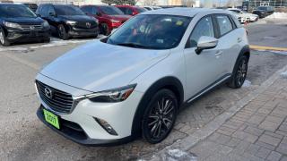 2017 Mazda CX-3 GT AWD Blind Spot Monitoring, Lane Assist, Cruise Control, Sunroof, Leather with Alcantera inserts Back-Up Camera, Handsfree Connectivity, Heated Seats, Power Seats, Power Sunroof, and more!   All of our vehicles come with a verified CARFAX History Report and are Safety inspected by our certified mechanics. Dilawri Chrysler takes pride in providing you with a great automotive buying experience and an ongoing service relationship.  No credit? New credit? Bad credit or Good credit? We finance all our vehicles OAC. Contact us to get you pre approved! Nobody deals like Ottawas Dilawri Chrysler Jeep Dodge Ram, come and see us today and we will show you why!