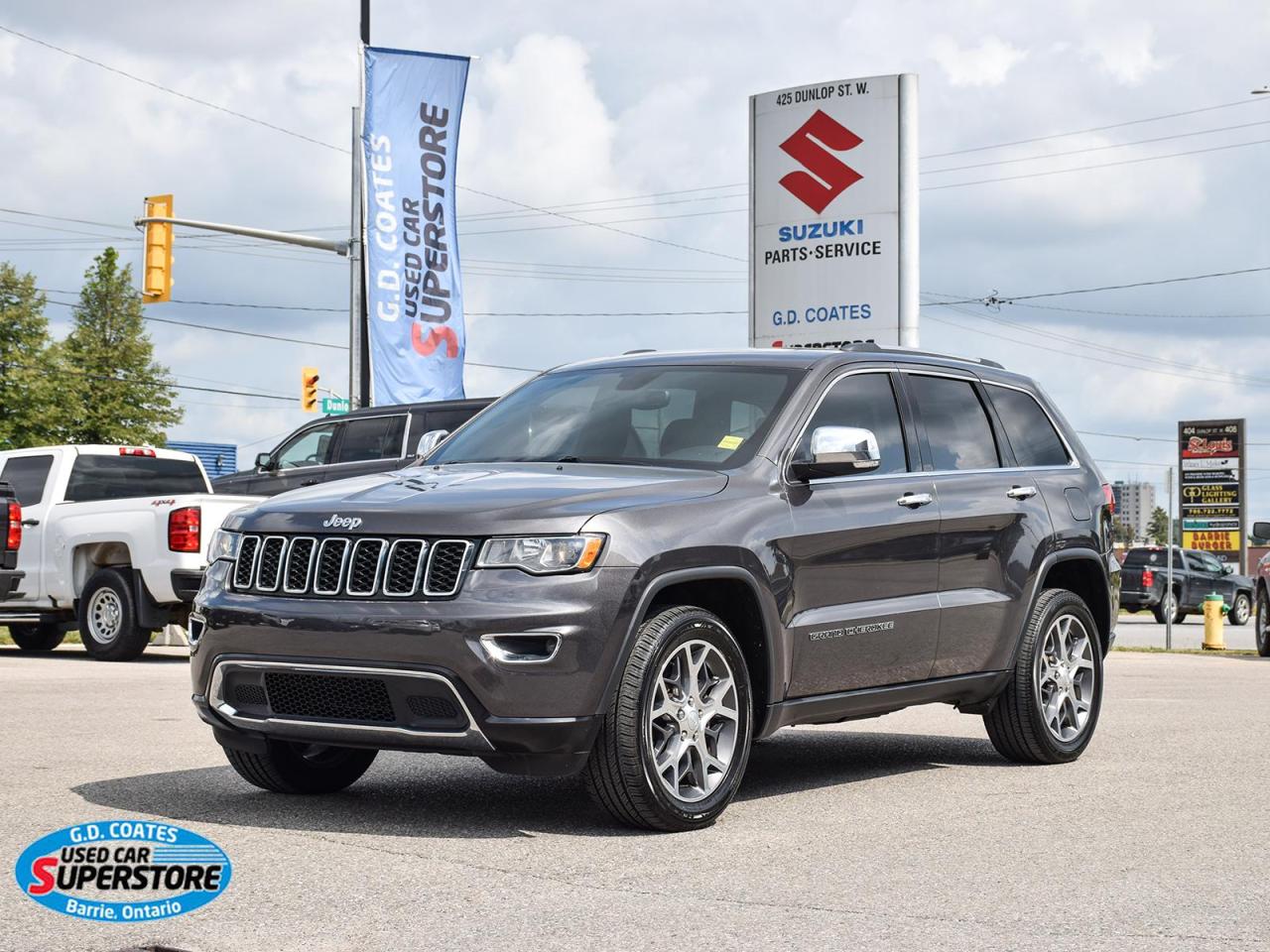 Used 2019 Jeep Grand Cherokee Limited 4x4 ~Nav ~Cam ~Heated Leather ~Moonroof for sale in Barrie, ON