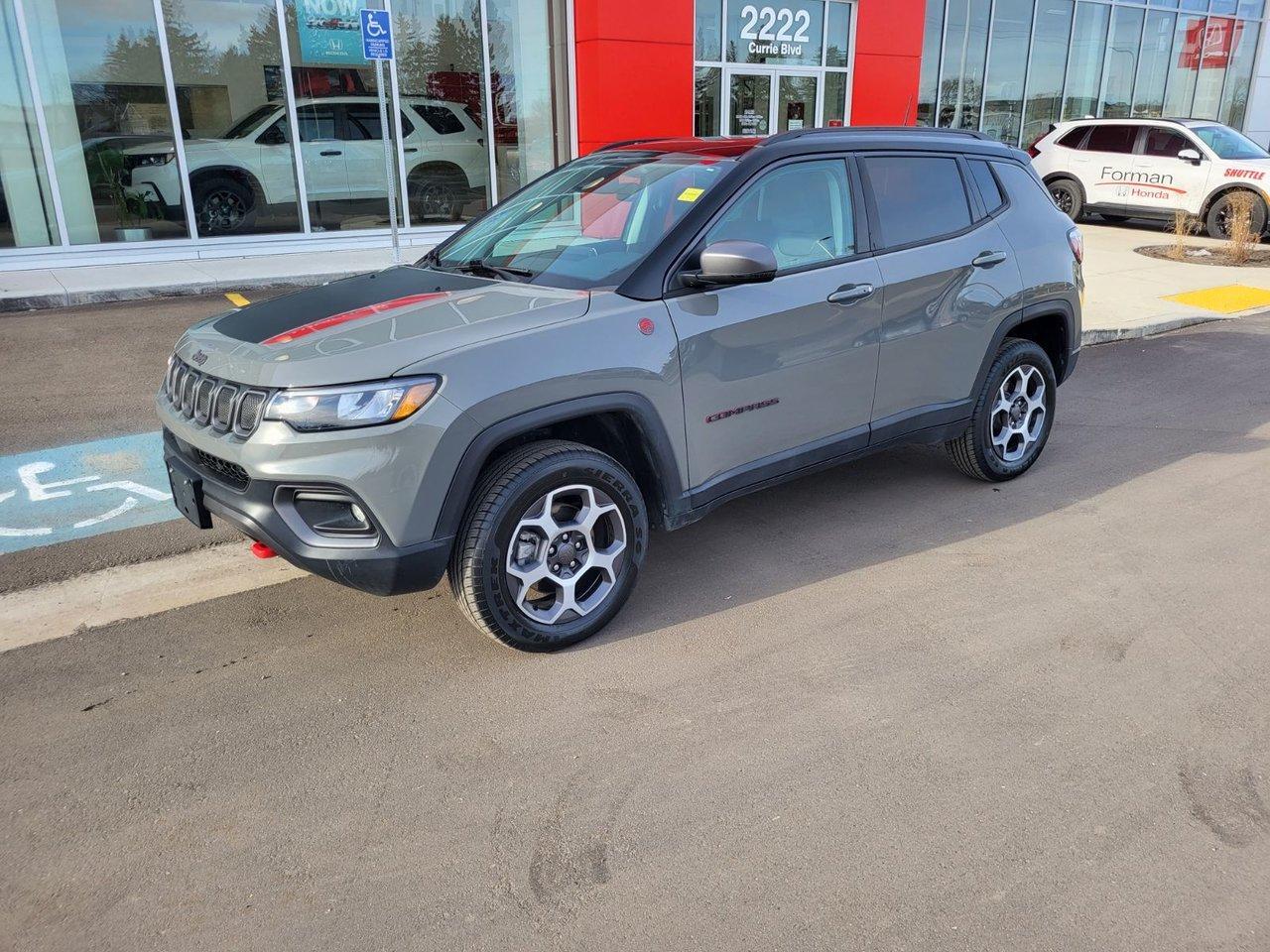 Used 2022 Jeep Compass Trailhawk|HtdSeats|RmtStart|HtdWheel|Loaded|Local for sale in Brandon, MB