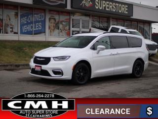 <b>LOADED !! APPLE CARPLAY, LEATHER, HEATED SEATS, HEATED STEERING WHEEL, ADAPTIVE CRUISE CONTROL, COLLISION SENSORS, LANE DEPARTURE, BLIND SPOT, DUAL CLIMATE, POWER LIFTGATE, POWER SLIDING DOORS, POWER DRIVER SEAT, REMOTE START, 17-INCH ALLOY WHEELS</b><br>      This  2022 Chrysler Pacifica is for sale today. <br> <br>Designed for the family on the go, this 2022 Chrysler Pacifica is loaded with clever and luxurious features that will make it feel like a second home on the road. Far more than your moms old minivan, this stunning Pacifica will feel modern, sleek, and cool enough to still impress your neighbors. If you need a minivan for your growing family, but still want something that feels like a luxury sedan, then this Pacifica is designed just for you.This  van has 62,585 kms. Its  white in colour  and is major accident free based on the <a href=https://vhr.carfax.ca/?id=p7HrkU/29GMrewBYjHpqxj4BWG4K2bbg target=_blank>CARFAX Report</a> . It has an automatic transmission and is powered by a  287HP 3.6L V6 Cylinder Engine. <br> <br> Our Pacificas trim level is Touring L. This Touring L adds luxury with leather seats and memory settings while a 360 camera helps with convenience and safety. The colorful and stylish cabin of this Pacifica is further enhanced with heated seats, a heated steering wheel, and folding captain chairs that offer a ton of adjustment. The navigation enhanced Uconnect 5 system is equipped with Apple CarPlay, Android Auto, and many more connectivity features to ensure you are always plugged into your day. Driver assistance features include lane keep assist, distance pacing cruise, blind spot monitoring, automatic braking, parking sensors, and a rear view camera. Aluminum wheels and chrome trim provide endless style while power sliding doors, a power liftgate, proximity keyless entry, and fog lamps offer incredible convenience. <br> To view the original window sticker for this vehicle view this <a href=http://www.chrysler.com/hostd/windowsticker/getWindowStickerPdf.do?vin=2C4RC1BG9NR195480 target=_blank>http://www.chrysler.com/hostd/windowsticker/getWindowStickerPdf.do?vin=2C4RC1BG9NR195480</a>. <br/><br> <br>To apply right now for financing use this link : <a href=https://www.cmhniagara.com/financing/ target=_blank>https://www.cmhniagara.com/financing/</a><br><br> <br/><br>Trade-ins are welcome! Financing available OAC ! Price INCLUDES a valid safety certificate! Price INCLUDES a 60-day limited warranty on all vehicles except classic or vintage cars. CMH is a Full Disclosure dealer with no hidden fees. We are a family-owned and operated business for over 30 years! o~o