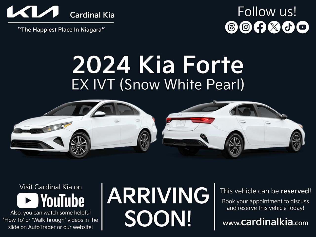 New 2024 Kia Forte EX IVT for sale in Niagara Falls, ON