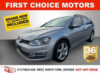 Used 2017 Volkswagen Golf Sportwagen HIGHLINE 4MOTION ~AUTOMATIC, FULLY CERTIFIED WITH for sale in North York, ON