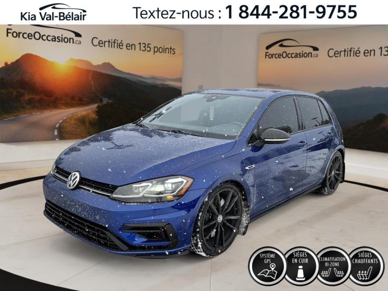 Used 2019 Volkswagen Golf R R DSG*GPS*CAMÉRA*TURBO*BOUTON POUSSOIR* for sale in Québec, QC