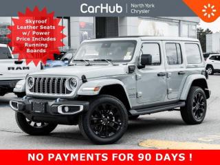 New 2024 Jeep Wrangler 4xe Sahara Sky Roof LEDs Heated Leather Seats 12.3'' Screen for sale in Thornhill, ON