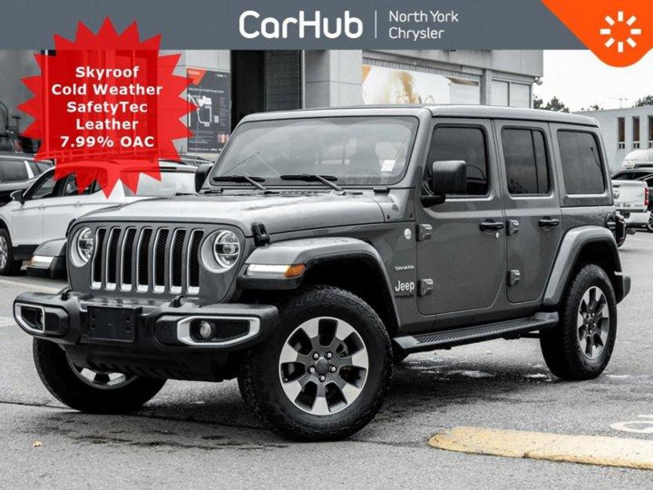 Used 2021 Jeep Wrangler Unlimited Sahara Sky Roof Cold Weather Grp LED Lighting Group for sale in Thornhill, ON