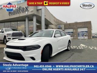 Recent Arrival!2021 Dodge Charger GT White Knuckle Clearcoat Pentastar 3.6L V6 VVT RWD 8-Speed Automatic**Live Market Value Pricing**, Black Cloth, Alloy wheels, Automatic temperature control, Front Bucket Seats, Front dual zone A/C, Leather Shift Knob, Power driver seat, Quick Order Package 2EH, Remote keyless entry, Steering wheel mounted audio controls.Odometer is 17023 kilometers below market average!Top reasons for buying from Halifax Chrysler: Live Market Value Pricing, No Pressure Environment, State Of The Art facility, Mopar Certified Technicians, Convenient Location, Best Test Drive Route In City, Full Disclosure.Certification Program Details: 85 Point Inspection, 2 Years Fresh MVI, Brake Inspection, Tire Inspection, Fresh Oil Change, Free Carfax Report, Vehicle Professionally Detailed.Here at Halifax Chrysler, we are committed to providing excellence in customer service and will ensure your purchasing experience is second to none! Visit us at 12 Lakelands Boulevard in Bayers Lake, call us at 902-455-0566 or visit us online at www.halifaxchrysler.com *** We do our best to ensure vehicle specifications are accurate. It is up to the buyer to confirm details.***Awards:* ALG Canada Residual Value Awards