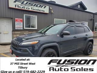 Used 2017 Jeep Cherokee Trailhawk-PAN ROOF-NAVIGATION-REMOTE START-REAR CA for sale in Tilbury, ON