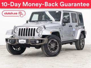 Used 2016 Jeep Wrangler Unlimited Sahara 4x4 w/ Bluetooth, Nav, A/C for sale in Toronto, ON