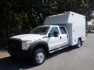 2012 Ford F-550 Cube Van Crew Cab Dually  4WD, 6.8L V10 SOHC 30V engine, 10 cylinder, 4 door, automatic, 4WD, cruise control, AM/FM radio, power door locks, power windows, white exterior, tan interior, cloth. $30,000.00 plus $375 processing fee, $30,375.00 total payment obligation before taxes.  Listing report, warranty, contract commitment cancellation fee, financing available on approved credit (some limitations and exceptions may apply). All above specifications and information is considered to be accurate but is not guaranteed and no opinion or advice is given as to whether this item should be purchased. We do not allow test drives due to theft, fraud and acts of vandalism. Instead we provide the following benefits: Complimentary Warranty (with options to extend), Limited Money Back Satisfaction Guarantee on Fully Completed Contracts, Contract Commitment Cancellation, and an Open-Ended Sell-Back Option. Ask seller for details or call 604-522-REPO(7376) to confirm listing availability.