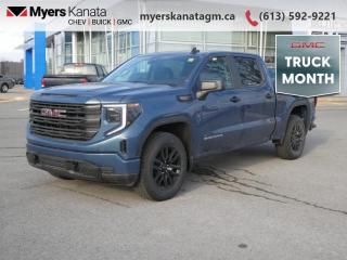 <b>Sierra Value Package, Spray on Bed Liner, Power Seat, Off Road Package!</b><br> <br> <br> <br>At Myers, we believe in giving our customers the power of choice. When you choose to shop with a Myers Auto Group dealership, you dont just have access to one inventory, youve got the purchasing power of an entire auto group behind you!<br> <br>  With a bold profile and distinctive stance, this 2024 Sierra turns heads and makes a statement on the jobsite, out in town or wherever life leads you. <br> <br>This 2024 GMC Sierra 1500 stands out in the midsize pickup truck segment, with bold proportions that create a commanding stance on and off road. Next level comfort and technology is paired with its outstanding performance and capability. Inside, the Sierra 1500 supports you through rough terrain with expertly designed seats and robust suspension. This amazing 2024 Sierra 1500 is ready for whatever.<br> <br> This downpour metallic Crew Cab 4X4 pickup   has an automatic transmission and is powered by a  355HP 5.3L 8 Cylinder Engine.<br> <br> Our Sierra 1500s trim level is Pro. This GMC Sierra 1500 Pro comes with some excellent features such as a 7 inch touchscreen display with Apple CarPlay and Android Auto, wireless streaming audio, cruise control and easy to clean rubber floors. Additionally, this pickup truck also comes with a locking tailgate, a rear vision camera, StabiliTrak, air conditioning and teen driver technology. This vehicle has been upgraded with the following features: Sierra Value Package, Spray On Bed Liner, Power Seat, Off Road Package. <br><br> <br>To apply right now for financing use this link : <a href=https://www.myerskanatagm.ca/finance/ target=_blank>https://www.myerskanatagm.ca/finance/</a><br><br> <br/>    Incentives expire 2024-04-30.  See dealer for details. <br> <br>Myers Kanata Chevrolet Buick GMC Inc is a great place to find quality used cars, trucks and SUVs. We also feature over a selection of over 50 used vehicles along with 30 certified pre-owned vehicles. Our Ottawa Chevrolet, Buick and GMC dealership is confident that youll be able to find your next used vehicle at Myers Kanata Chevrolet Buick GMC Inc. You will always find our inventory updated with the latest models. Our team believes in giving nothing but the best to our customers. Visit our Ottawa GMC, Chevrolet, and Buick dealership and get all the information you need today!<br> Come by and check out our fleet of 40+ used cars and trucks and 120+ new cars and trucks for sale in Kanata.  o~o